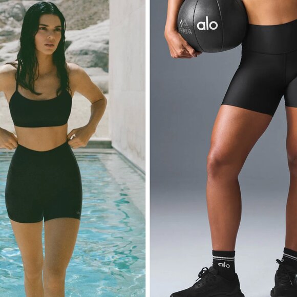 ALO Yoga Pants - ALO 5" Airlift Energy Short, Black, size S